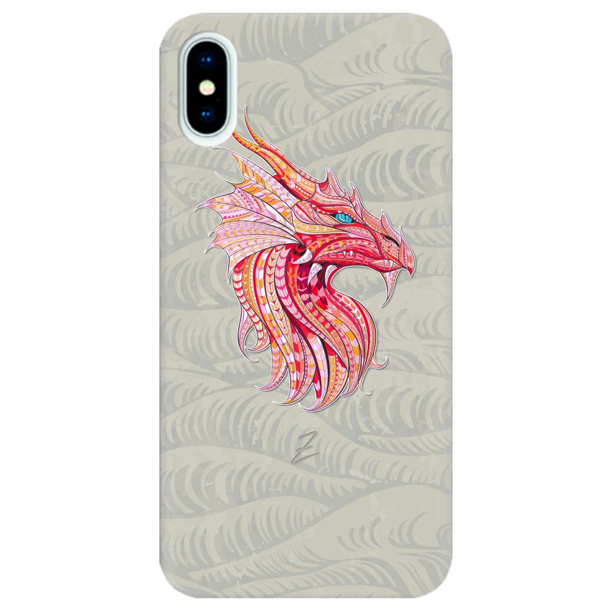 Силиконовый чехол Zorrov для Apple iPhone X - Hidden dragon (10290050153033463)