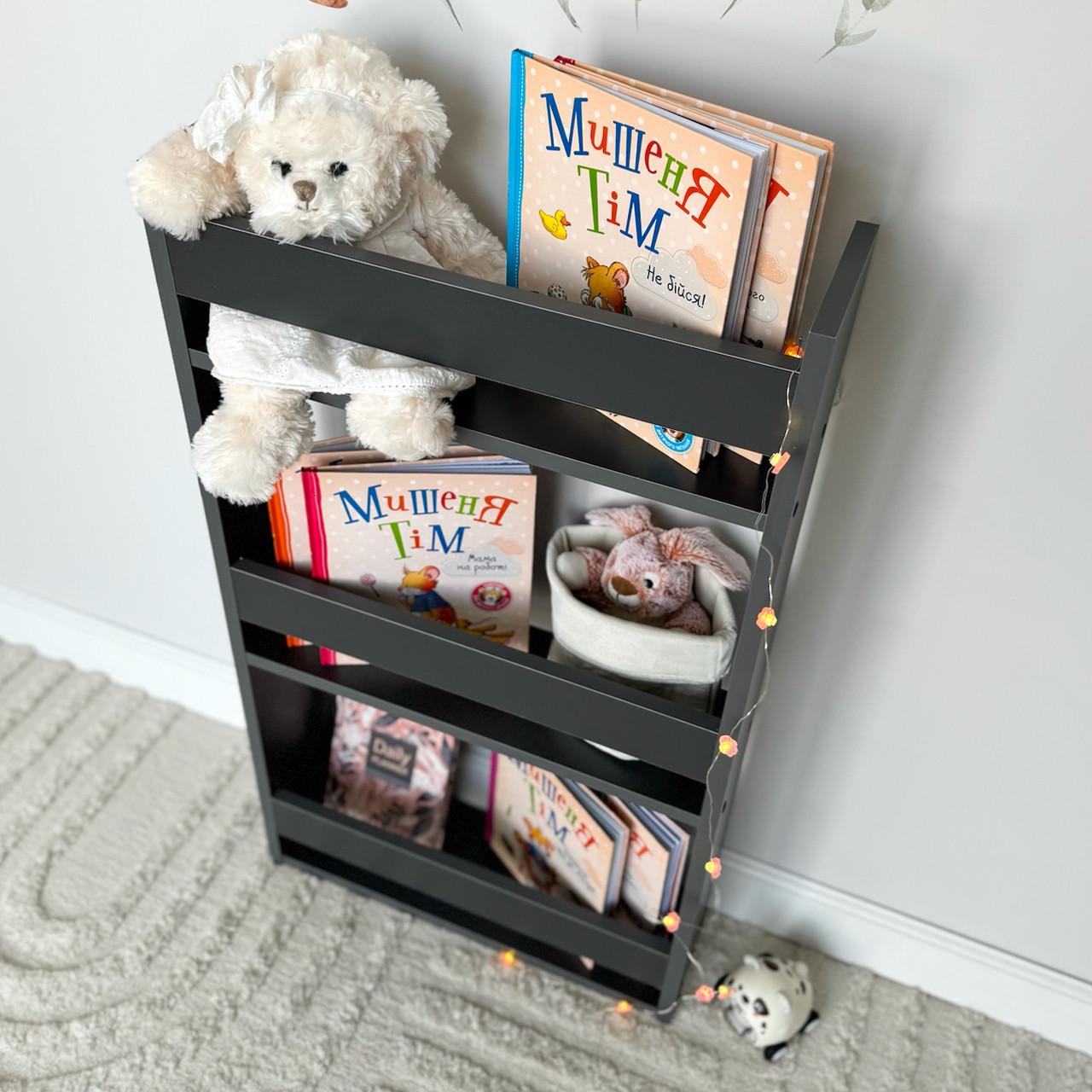 Полка навесная детская из ДСП Антрацитовый (DP-4A) - фото 6