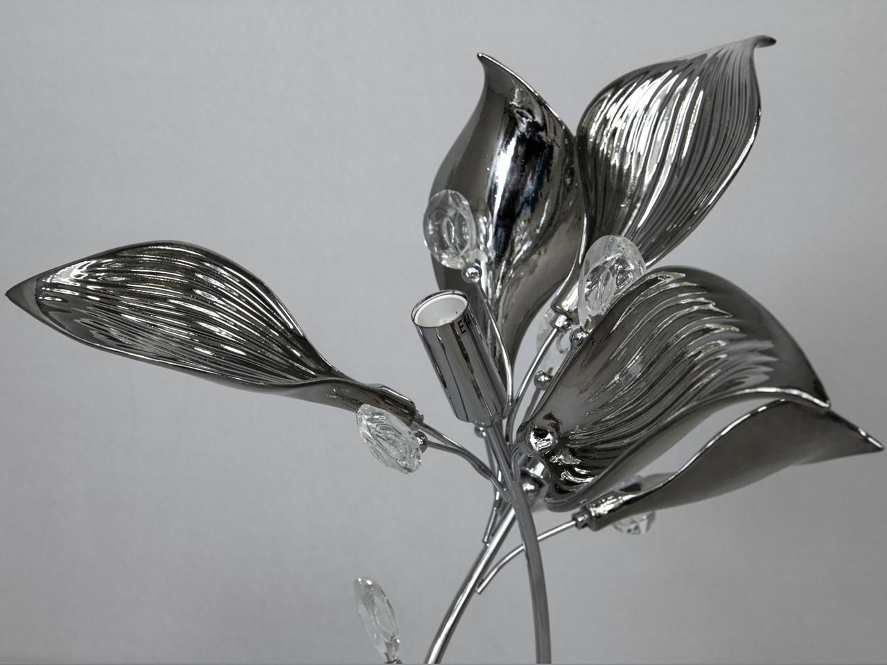 Настольная лампа с керамическими элементами в спальню 7229-2THR-LS 2 лампы Хром (2511343142) - фото 2 Настольная лампа с керамическими элементами в спальню 7229-2THR-LS 2 лампы Хром (2511343142) - фото 2