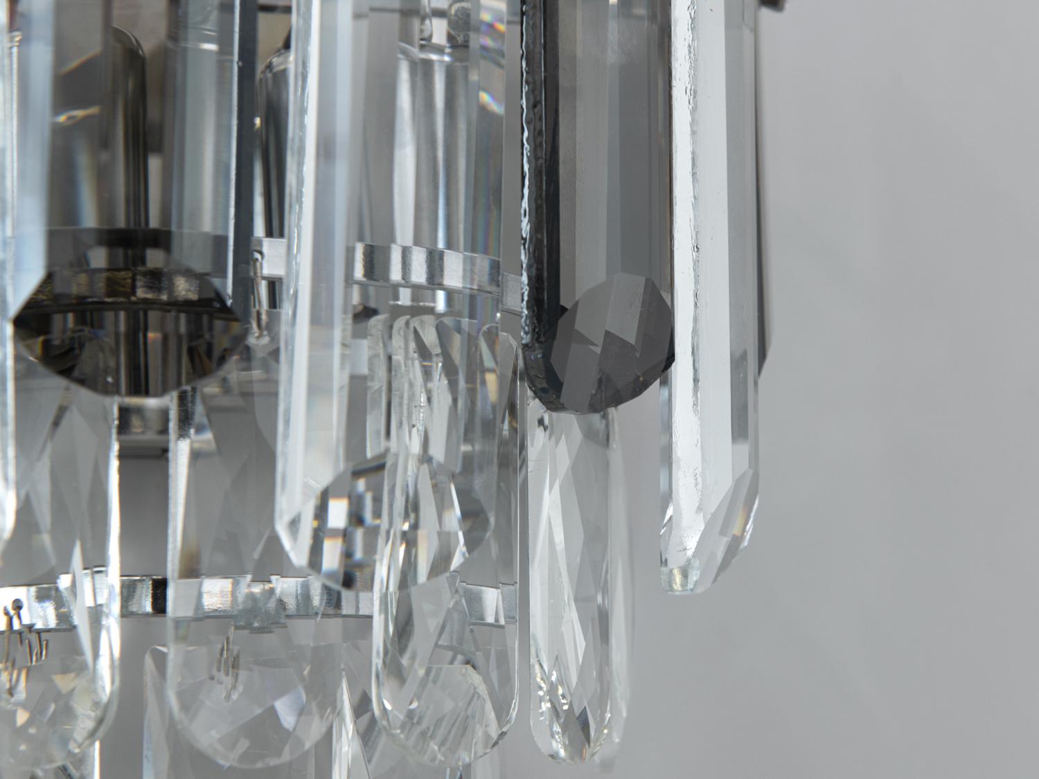 Бра классическое из хрусталя на 2 лампы 2022/2W CH Хром - фото 3