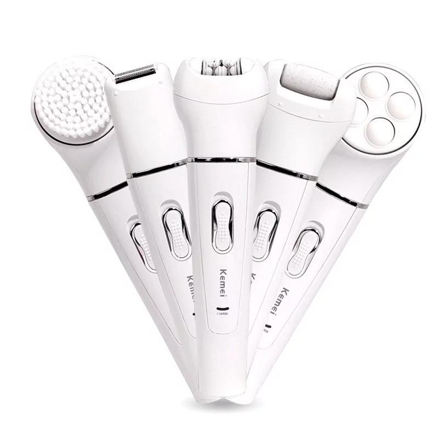 Эпилятор аккумуляторный Kemei KM-2199 с насадками (29041690) - фото 2 Эпилятор аккумуляторный Kemei KM-2199 с насадками (29041690) - фото 2