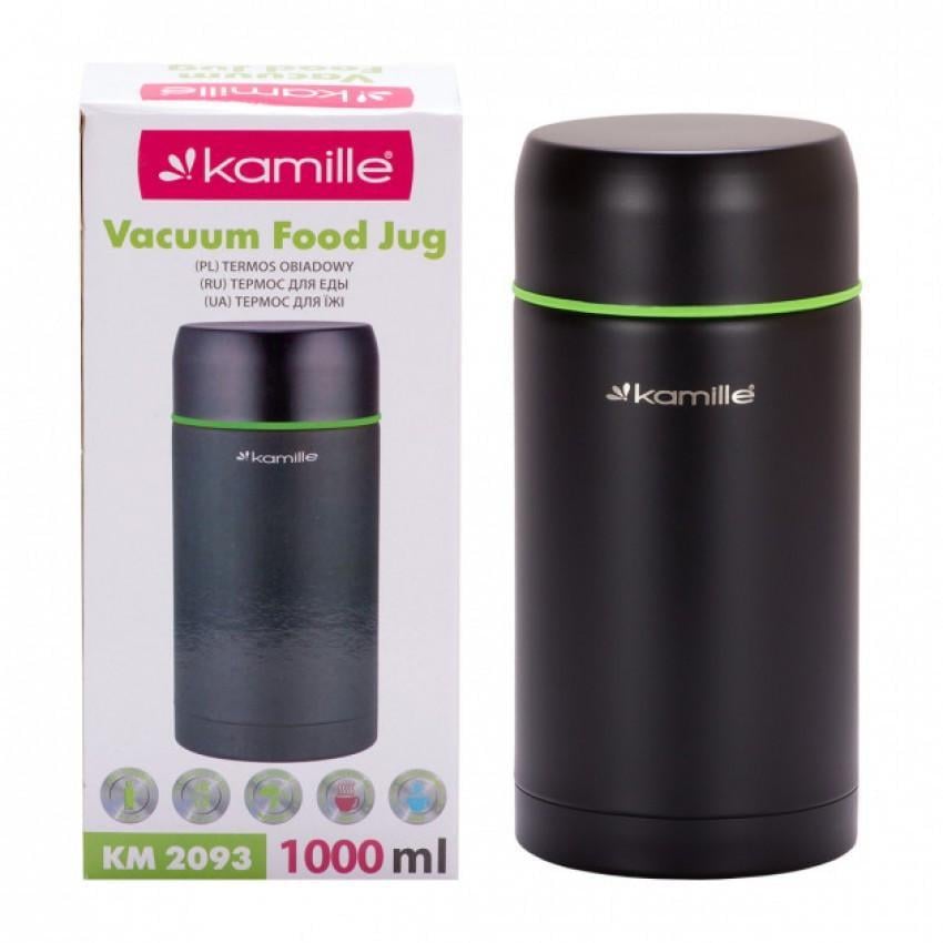 Термос пищевой Kamille КМ-2093 из нержавеющей стали 1000 мл (1728852646)