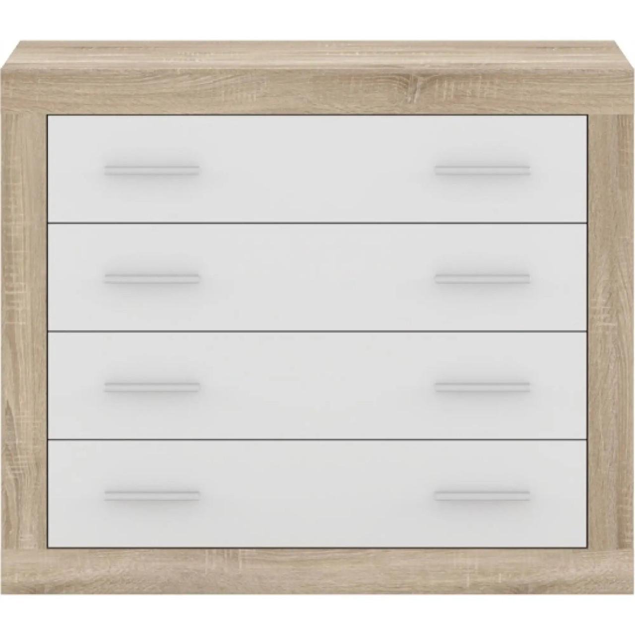 Комод в спальню Gerbor Сара KOM4S Дуб Сонома/Німфея Альба (GRB-1150)