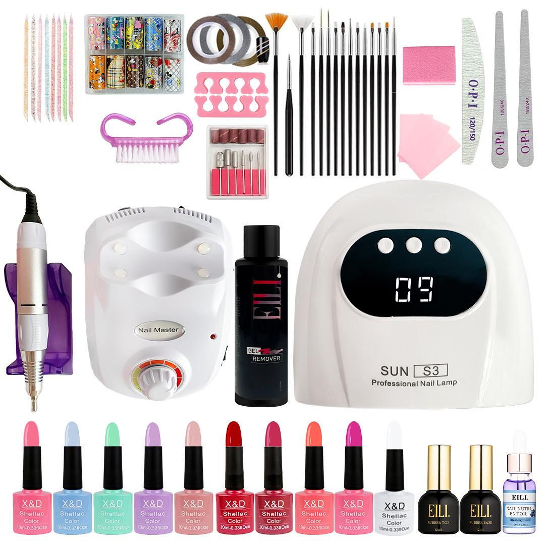 Набор для маникюра с фрезером и расходниками (XD271)