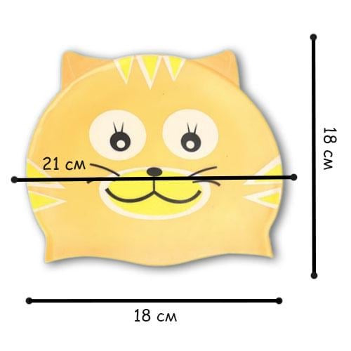 Шапочка для плавання дитяча Leacco силіконова Жовтий (CP-14 №5) - фото 2