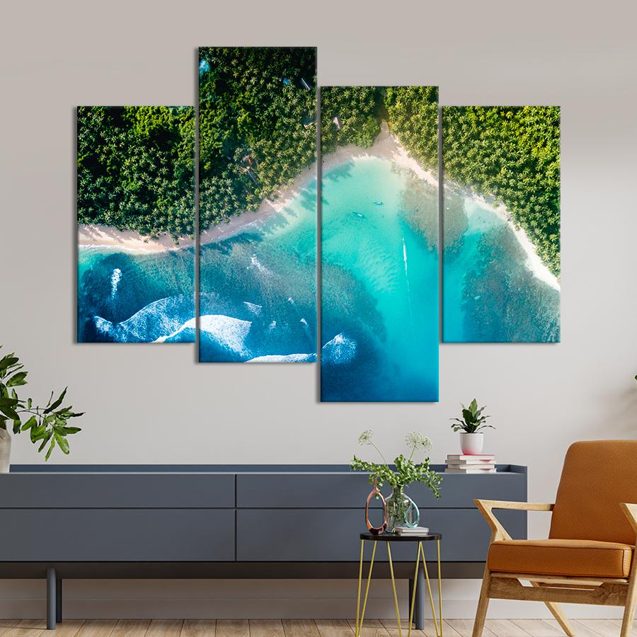 Картина природа Красивый тропический пляж 89x56 см (A1102-4)