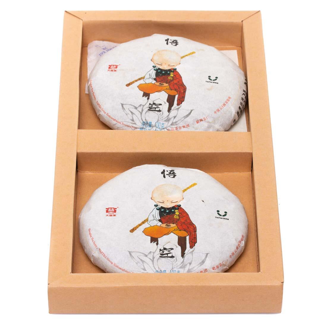 Чай Шу Пу Эр Менхай ДаИ Сунь Укун 2017 г. 2 шт./100 г