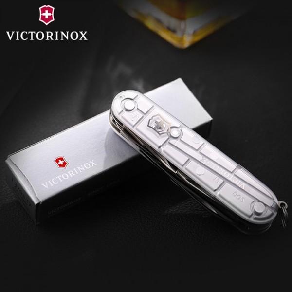 Складаний ніж Victorinox Vx13713.T7B1 Huntsman 91 мм Сірий/Напівпрозорий - фото 6