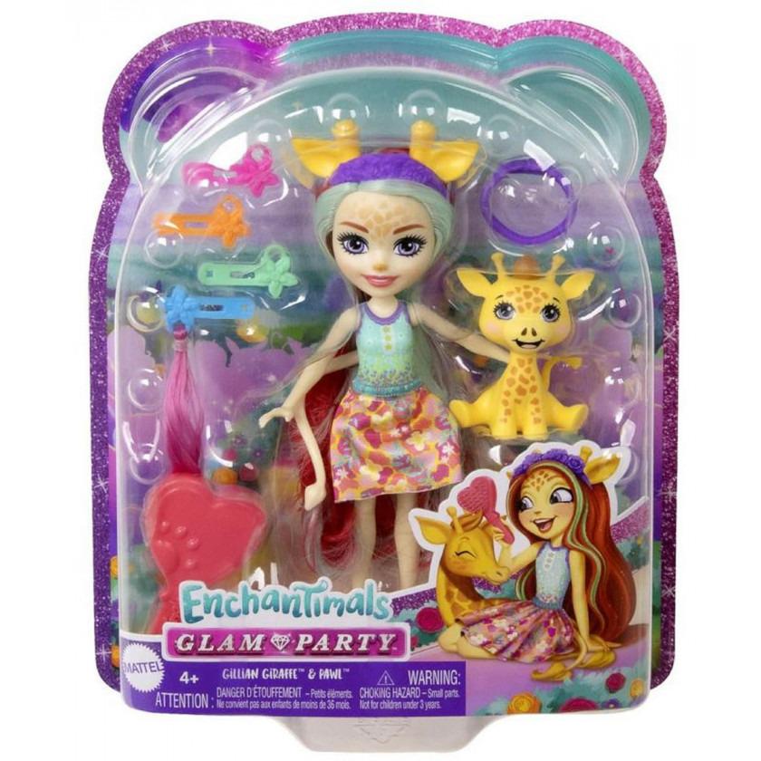 Набір ігровий Enchantimals гламурні зачіски жирафи жжиліан (HNV29)