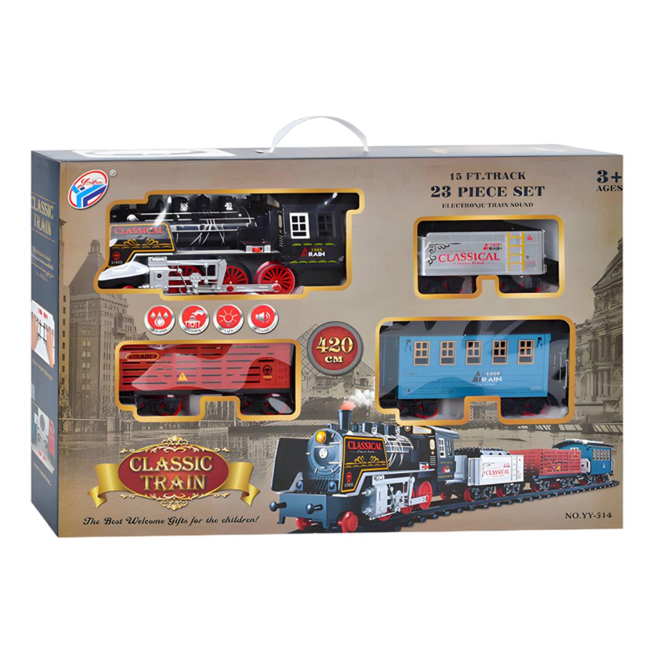 Детская железная дорога Classic Train со звуком и светом (YY-514)