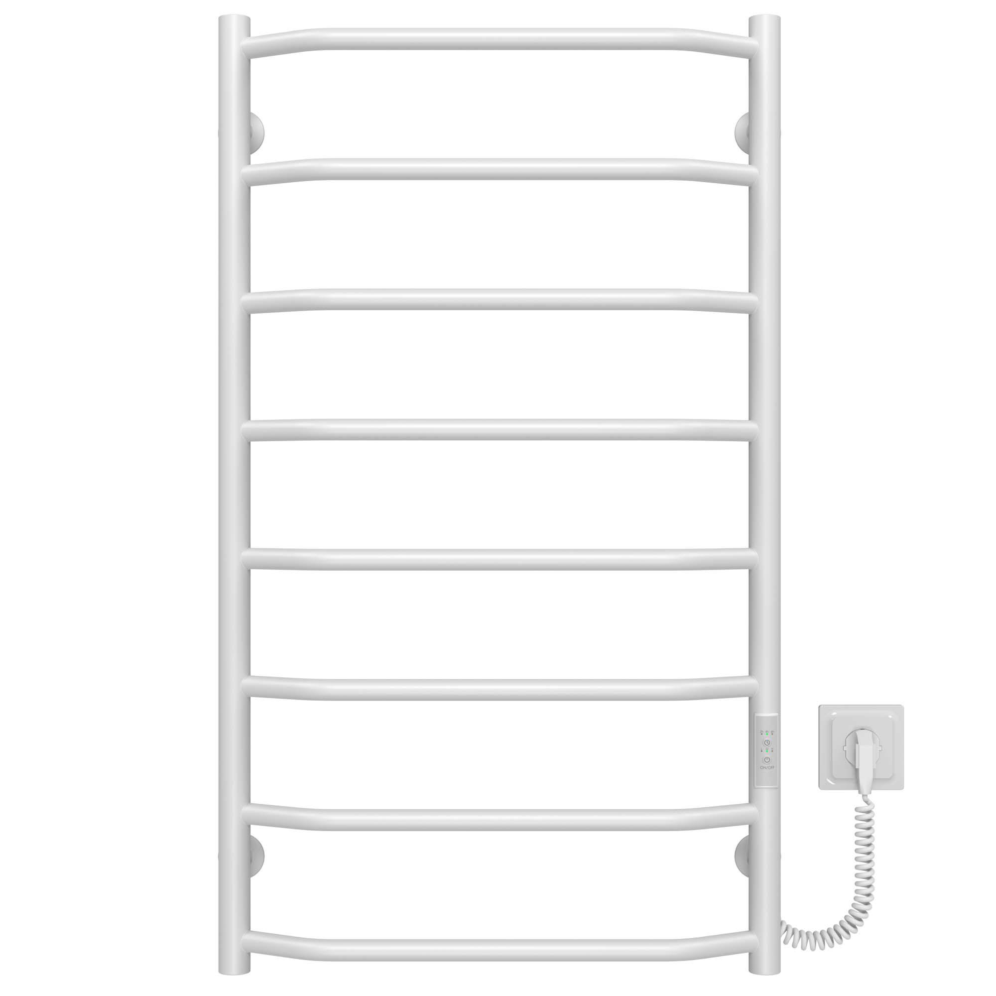 Рушникосушарка електрична Deffi Трапеція П8 WD03 праве підключення нержавіюча сталь 500х900 мм Білий (C.TR.90.50.8.E.W.R.3)