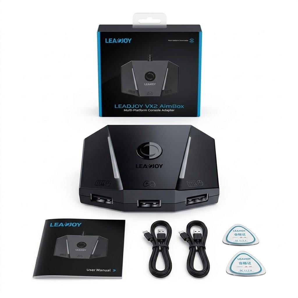Адаптер LeadJoy VX2 AimBox для підключення клавіатури та миші до ігрових консолей (33245224)