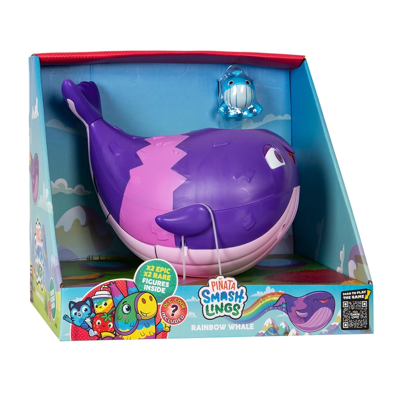 Ігровий набір PINATA SMASHLINGS ВЕСЕЛКОВИЙ КИТ кит/4 фігурки/аксесуари