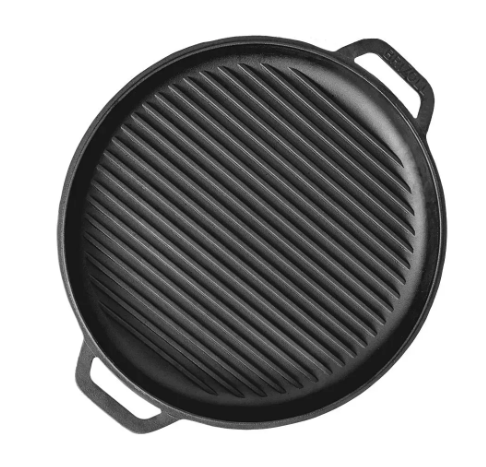 Крышка-сковорода гриль чугунная Brizoll 360 мм