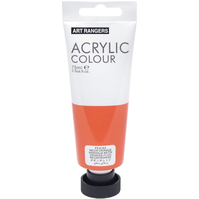 Акриловая художественная краска ART RANGER Acrylic 162 75 мл Оранжевый неоновый (112284) - фото 1 Акриловая художественная краска ART RANGER Acrylic 162 75 мл Оранжевый неоновый (112284) - фото 1