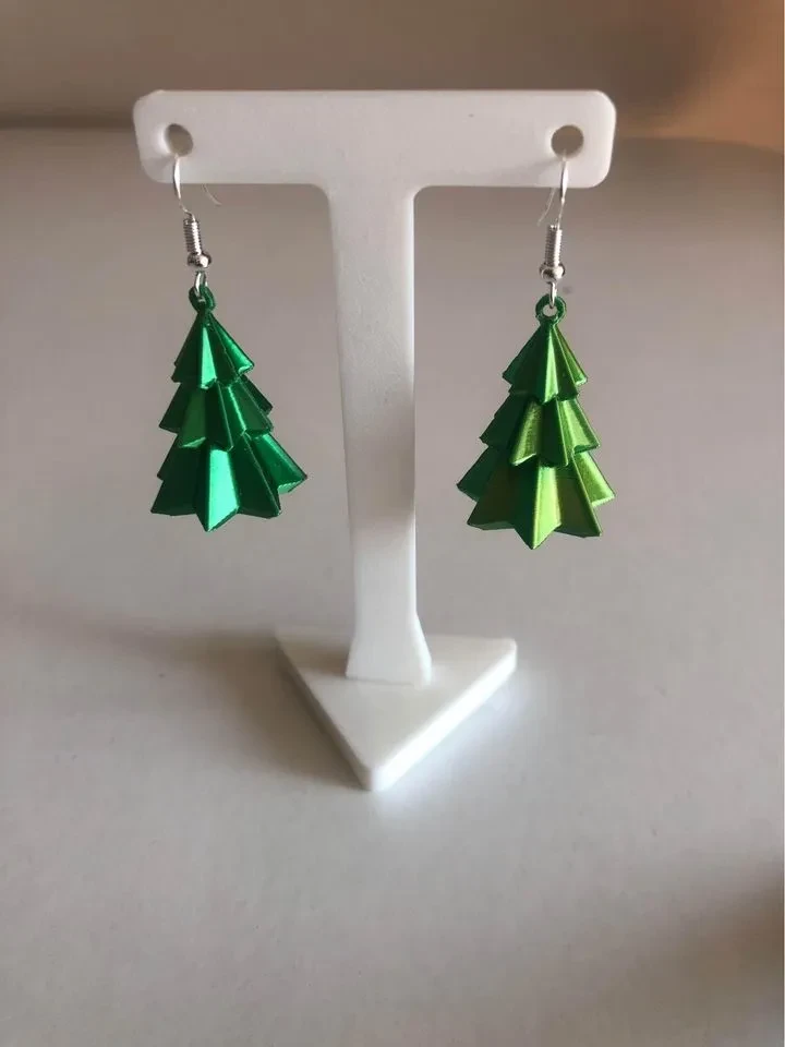 Серьги Earring Christmas Tree Árbol de Navidad Pendiente 4 см 3D-печать Серьги Earring Christmas Tree Árbol de Navidad Pendiente 4 см 3D-печать