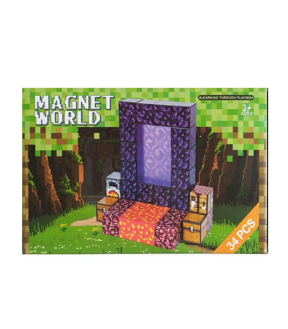 Конструктор магнитный Майнкрафт Портал в конец 34 эл. (ТВ01) - фото 2