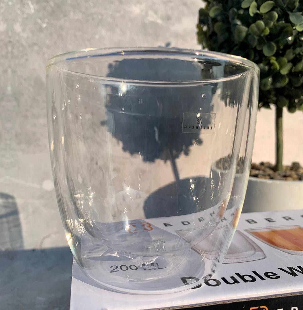 Набор стаканов Edenberg с двойными стенками 2шт. 200 мл (EB-19513) - фото 1 Набор стаканов Edenberg с двойными стенками 2шт. 200 мл (EB-19513) - фото 1