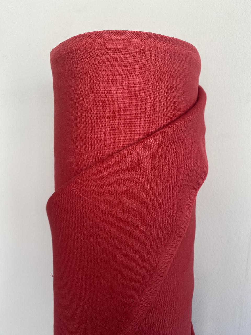 Ткань костюмная LINEN PLUS льняная 143 см 1427 Красный - фото 5 Ткань костюмная LINEN PLUS льняная 143 см 1427 Красный - фото 5