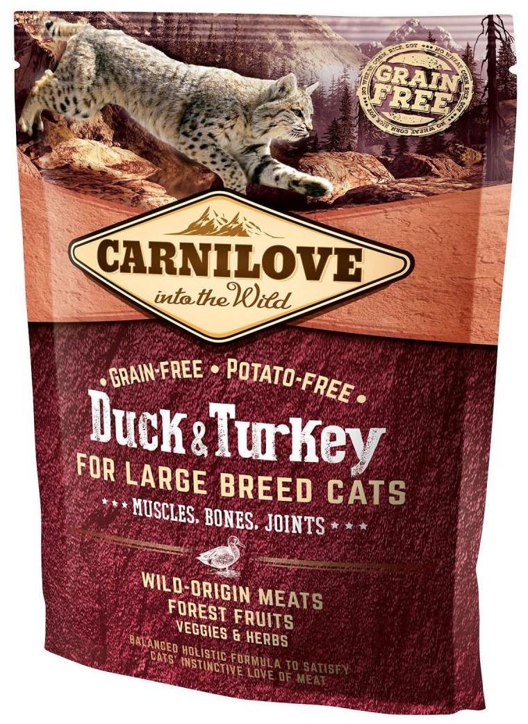Корм беззерновий для кішок Carnilove Cat Duck & Turkey Large Breed 400 г (1789920039)