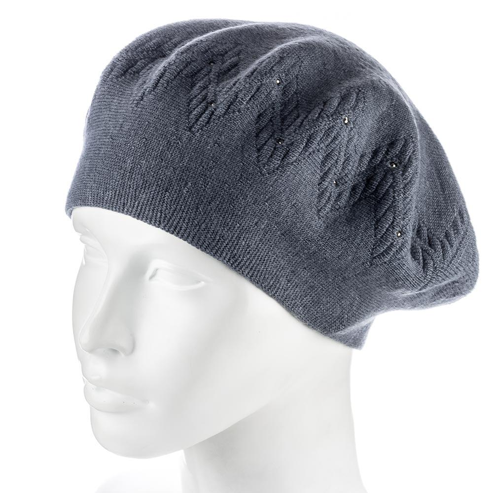 Берет женский Zolly ZH246 шерстяной двойной Серый (132638)