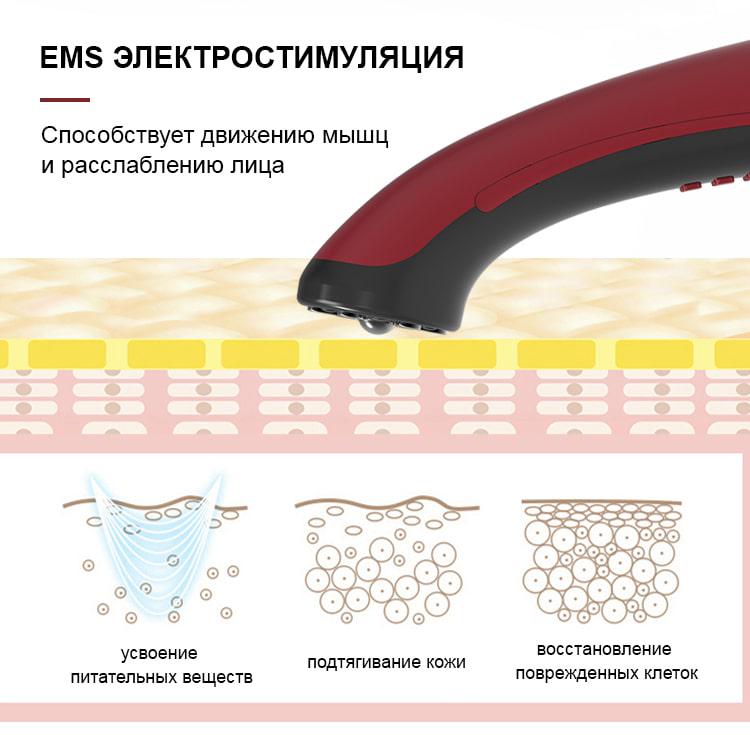 Мікрострумовий RF ліфтинг масажер Doctor-101 для омолодження шкіри обличчя (BP-1868) - фото 8