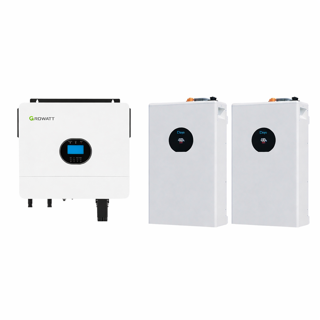 Инвертор Growatt SPF 6000 ES Plus 6 кВт и две батареи Deye SE-F5 Pro-C 5,12 кВт·ч White (33087699)
