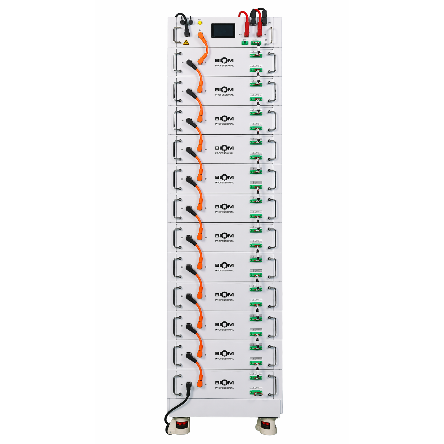 Система накопления энергии Biom Professional BIOM-HV1-12 61,44 кВт·ч 51,2V LiFePO4 12 батарей с BMS и платформой White (34063813) Система накопления энергии Biom Professional BIOM-HV1-12 61,44 кВт·ч 51,2V LiFePO4 12 батарей с BMS и платформой White (34063813)