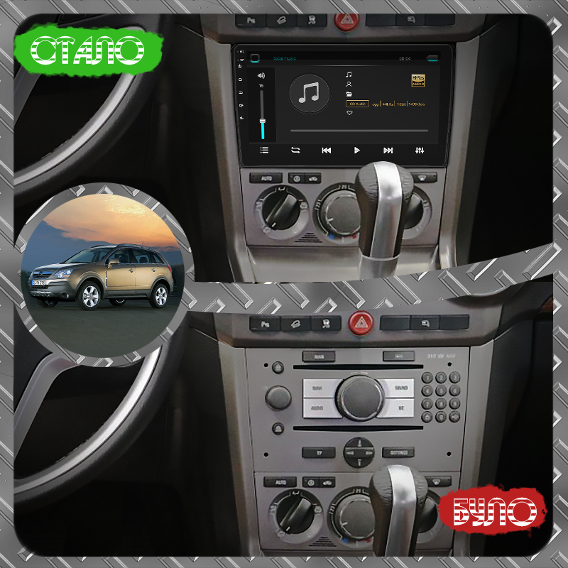 Штатная магнитола Lesko для Opel Antara I 2006-2011 экран 9" 4/32Gb 4G Wi-Fi GPS Top - фото 3