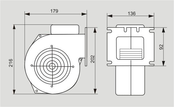 Вентилятор для котла нагнітальний MplusM WPA X2 з діафрагмою (28414508) - фото 5