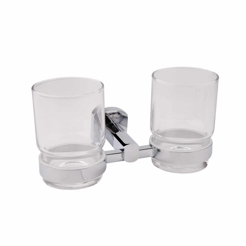 Стакан для зубных щеток QT Liberty CRM 1155 QTLIBCRM1155 двойной настенный (34156) Стакан для зубных щеток QT Liberty CRM 1155 QTLIBCRM1155 двойной настенный (34156)