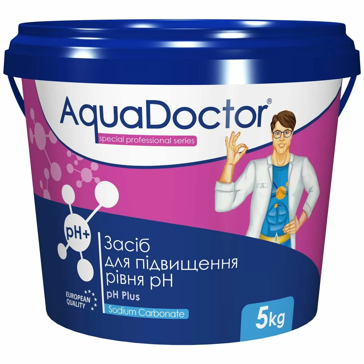 Химия для бассейнов AquaDoctor pH Plus 5 кг