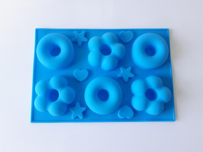Форма кондитерская для выпечки пончиков Ассорти силиконовая 6 шт. 25,5x17,5 см/6,5x2,5 см (19563) - фото 2 Форма кондитерская для выпечки пончиков Ассорти силиконовая 6 шт. 25,5x17,5 см/6,5x2,5 см (19563) - фото 2