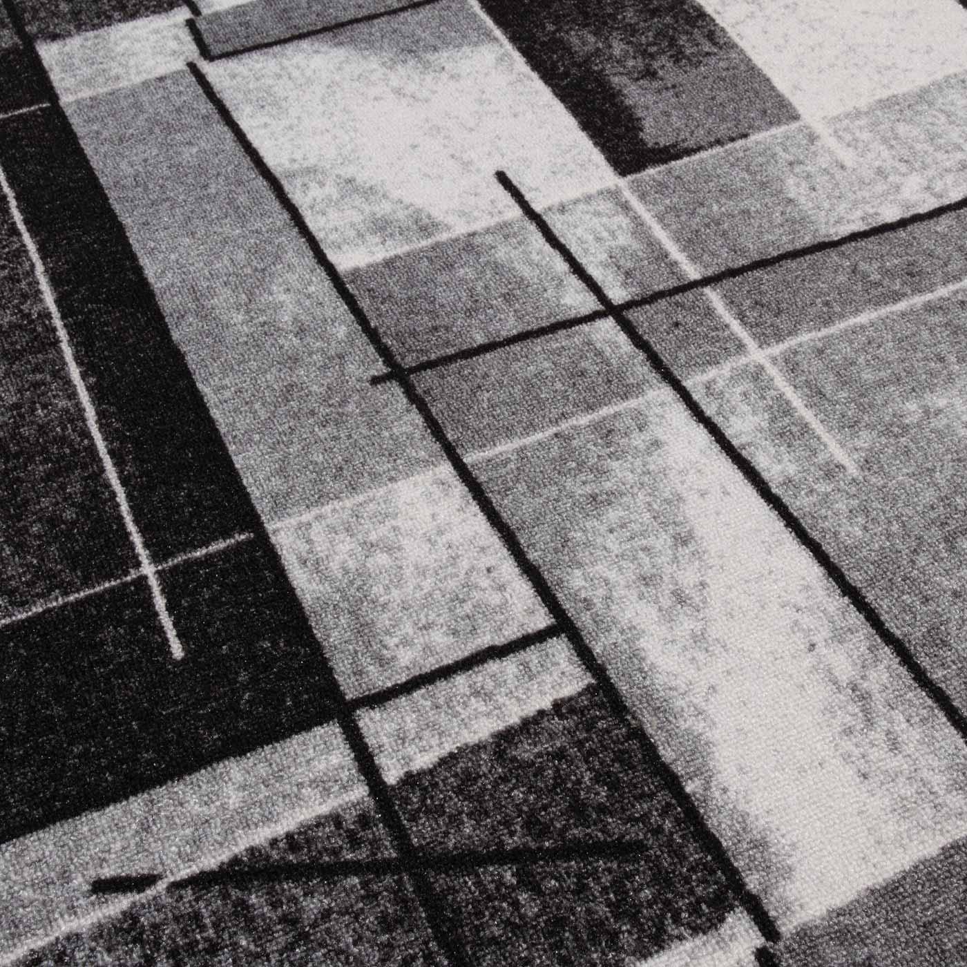 Килим безворсовий на повстяній основі DAKARIA Print Run Скло-p8 2x2,5 м Сірий (00-00023318) - фото 8