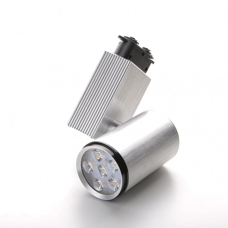 Светильник трековый поворотный Brille Led 205/6x3W NW Silver (L8-007)