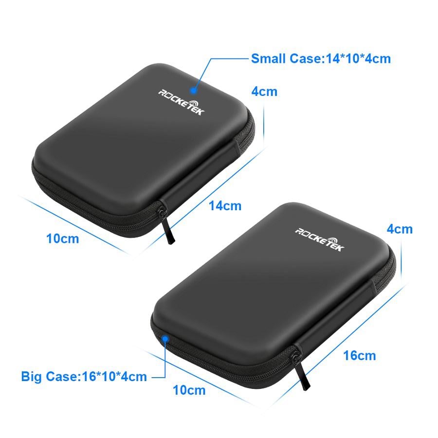 Чехол для планшета ROCKETEK HDP01 2.5 HDD Hard drive cover enclosure power bank, Big case Black (20002) - фото 6 Чехол для планшета ROCKETEK HDP01 2.5 HDD Hard drive cover enclosure power bank, Big case Black (20002) - фото 6