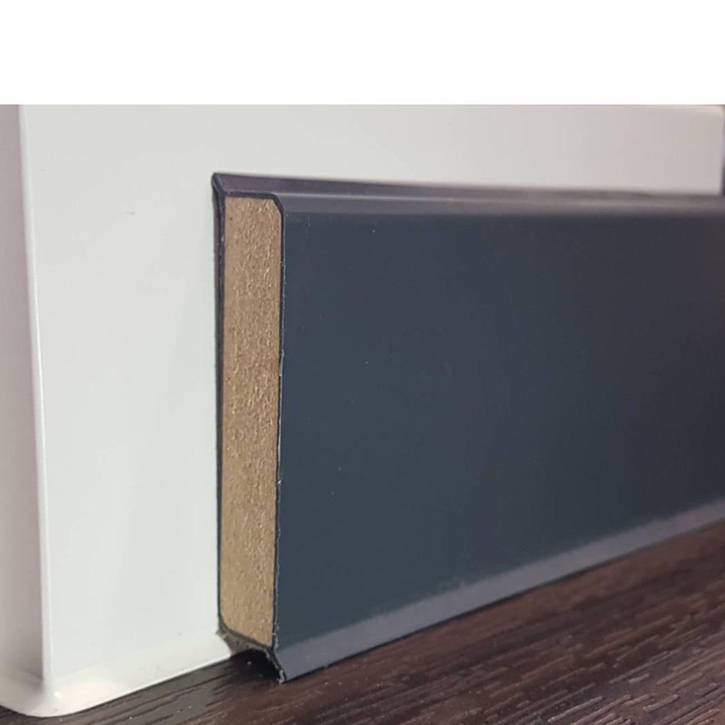 Плінтус Doellken Cubu flex life 1209 40 мм 2,5 м Антрацит