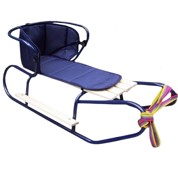 Санки Basic матрасик/подножник/спинка Синий (2371522932_kala_2)