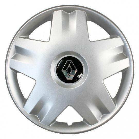 Ковпаки автомобільні SKS 213 R14 з логотипом Renault 4 шт. Сріблястий