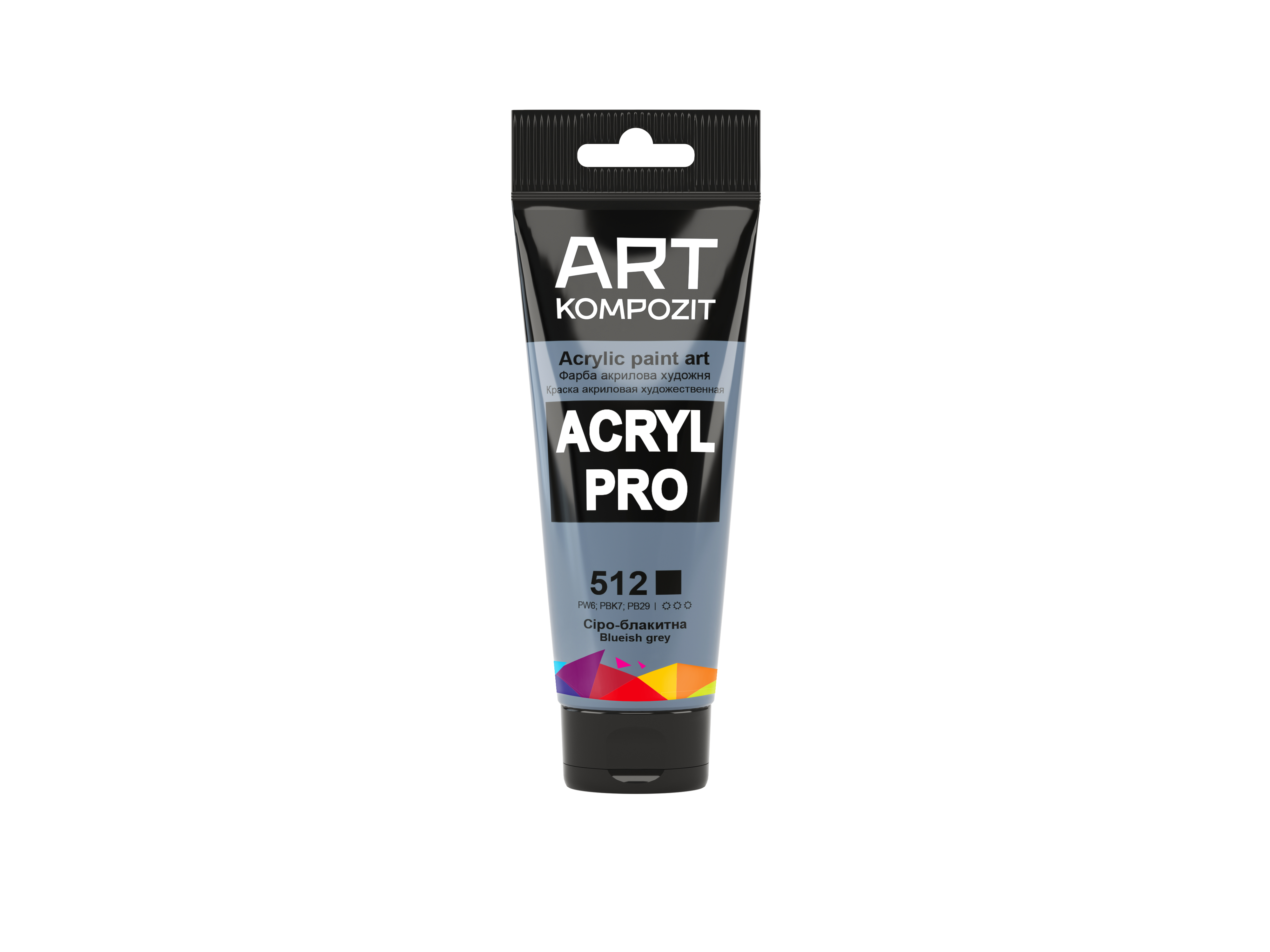 Краска художественная ART Kompozit Acryl PRO 512 Туба 0,75 мл Серо-голубой