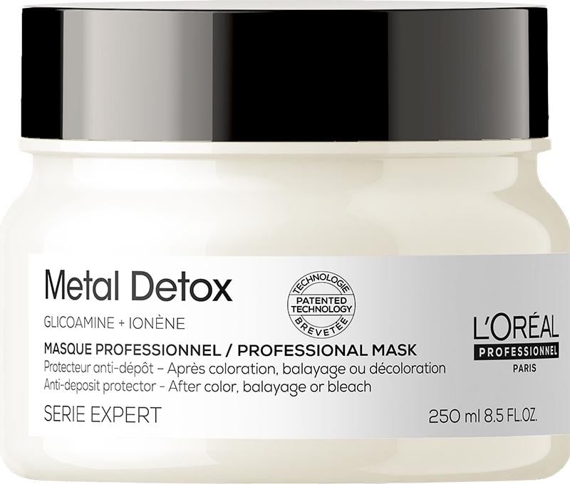 Маска после окрашивания или освещения L'Oreal Professionnel Metal Detox защита от металлов и цветостойкость 250 мл (28234)