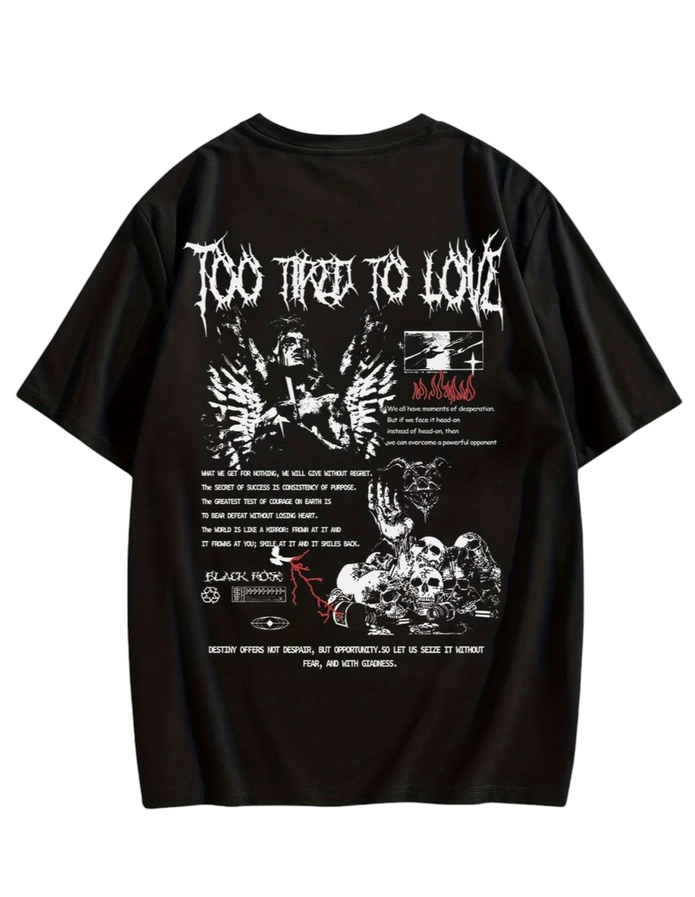 Футболка чоловіча з модним принтом 3XL Чорний (2541401828) Футболка чоловіча з модним принтом 3XL Чорний (2541401828)