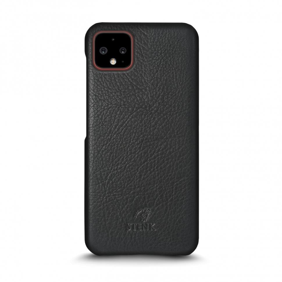 Кожаная накладка Stenk Cover для Google Pixel 4 XL Черный (68365)