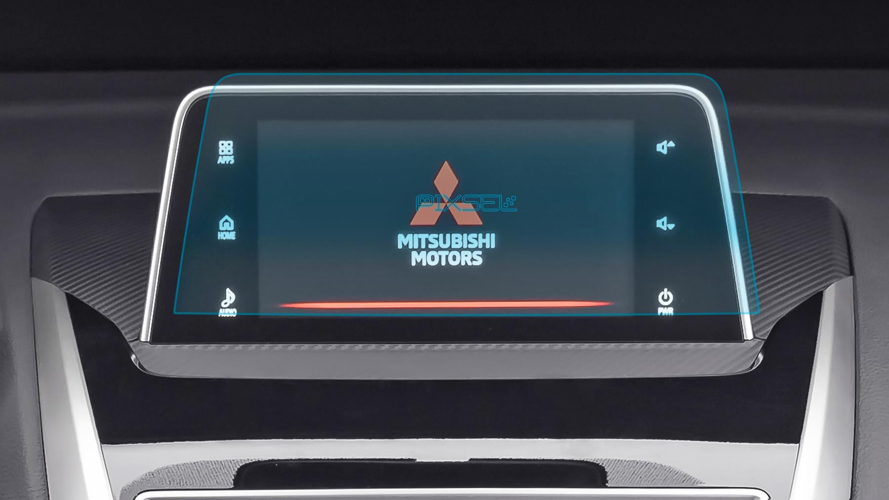 Стекло защитное Pixsel на монитор Mitsubishi ECLIPSE CROSS 10,4“ 2018-2020 закаленное глянец