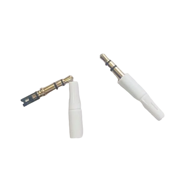 Штекер-коннектор SUNROZ под пайку FreeEnd 3,5 мм TRS 3Pin 2 шт. White (A48606)