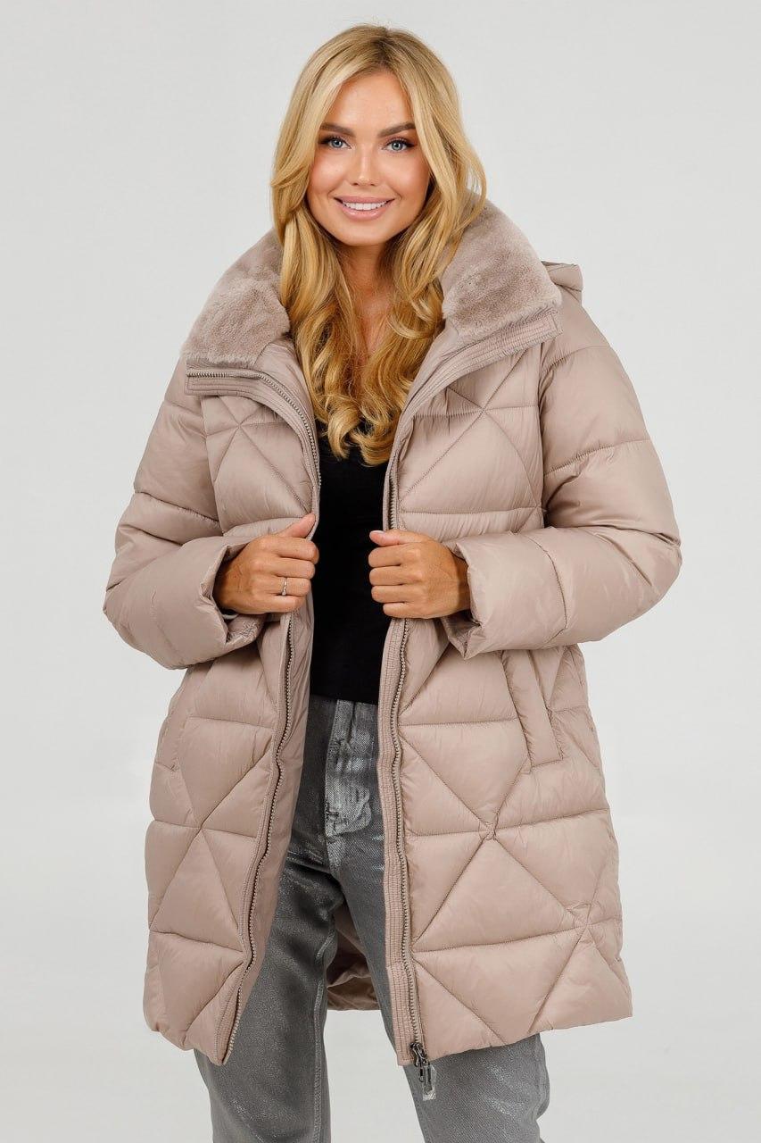 Пуховик р. 56 Бежевый (0153s\56)