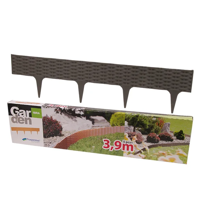 Бордюр садовый Flora Garden Border 3,9 м Серый (90201)