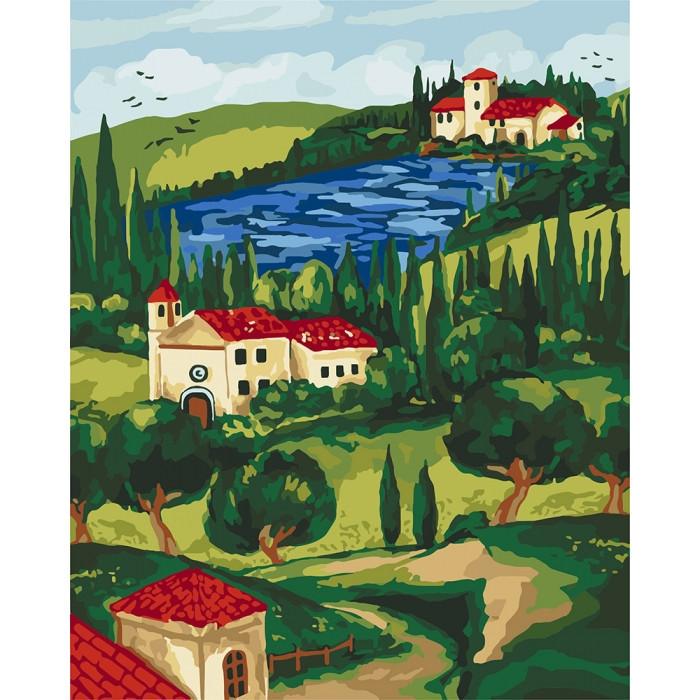 Картина по номерам Идейка Домик у реки 40x50 см (skl-КНО2274)