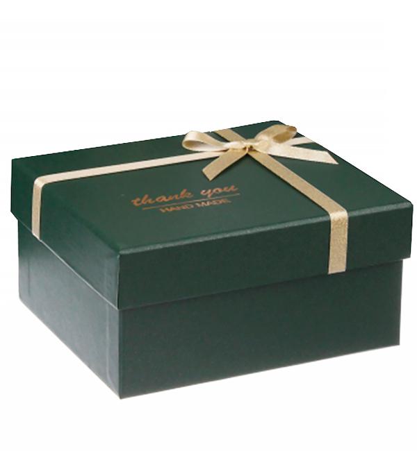 Подарочная коробка Thank you 26x21x10,5 см Зеленый Подарочная коробка Thank you 26x21x10,5 см Зеленый