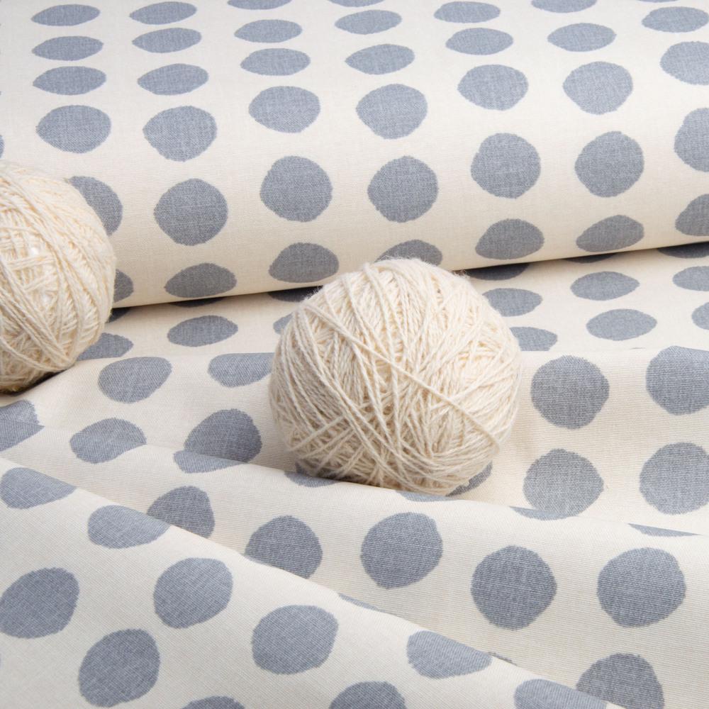 Тканина декоративна V-05 Горошок з водовідштовхувальним просоченням Молочний (25544) - фото 3